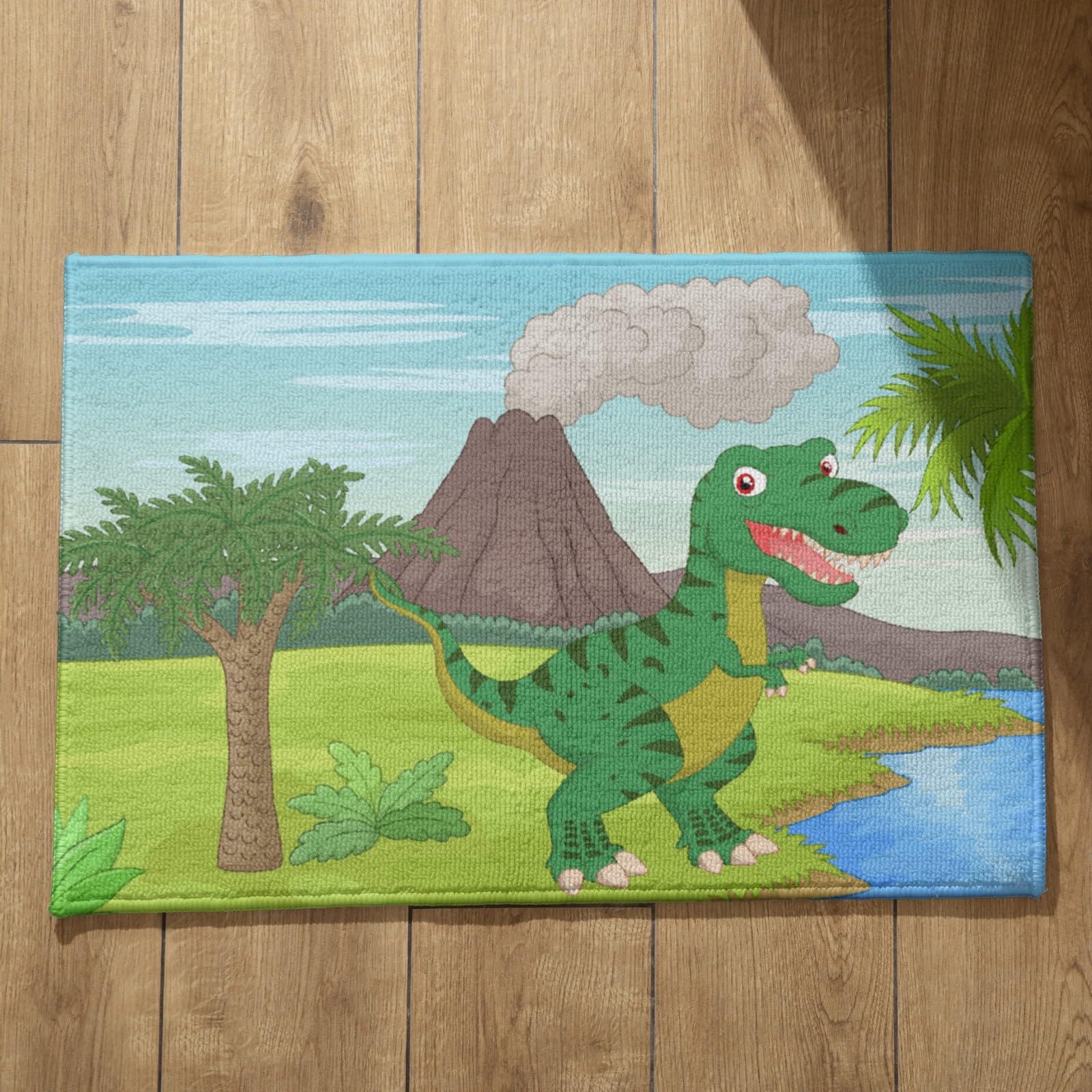 Tapis de sol entrée dinosaure pour une maison propre et une chambre d'enfant ludique