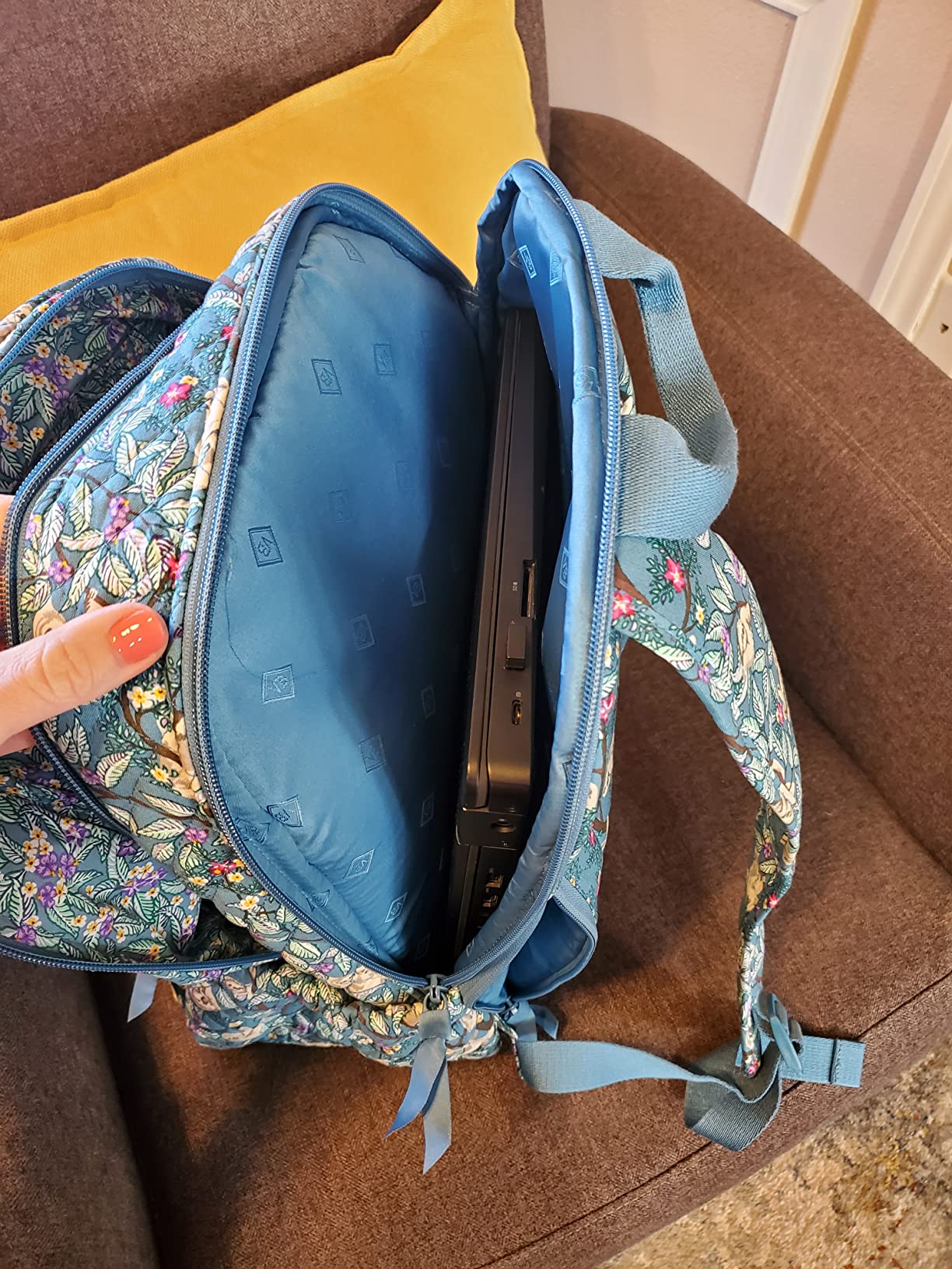 26/mo Finance Vera Bradley Women's Signature Cotton Campus Backpack, Felicity Paisley, One