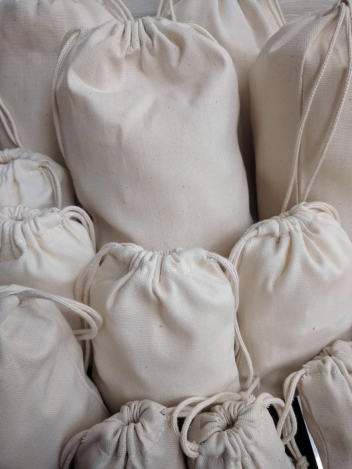 Blасk Frіdау - 80% оƒƒ Cotton Canvas Muslin Bag. Double Drawstring. Reusable Cotton Storage Muslin Bags. Pack of 25 (12 x 20 Inches)