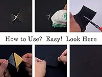 Vista 4 de Cinta autoadhesiva de reparación de cuero, paquete de 2 unidades, de 3 pulgadas x 55 pulgadas, autoadhesiva, para sofás, muebles, sillas