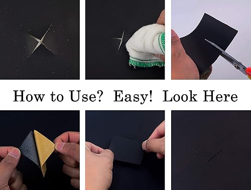 Miniatura 4 de Cinta autoadhesiva de reparación de cuero, paquete de 2 unidades, de 3 pulgadas x 55 pulgadas, autoadhesiva, para sofás, muebles, sillas de