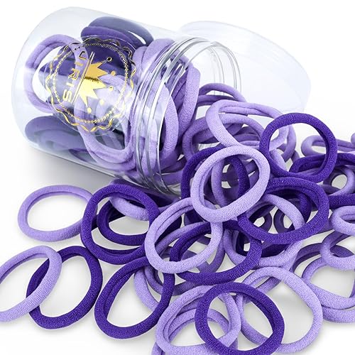 Miniatura 12 de 50 ligas para el cabello para mujeres y niñas, lazos de algodón sin costuras, soportes suaves para coleta, sin arrugas, sin daños, bandas elásticas