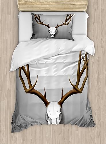 Miniatura 107 de Ambesonne - Funda de edredón multicolor disponible en tres tamaños y en diferentes colores, Tela, Beige, King