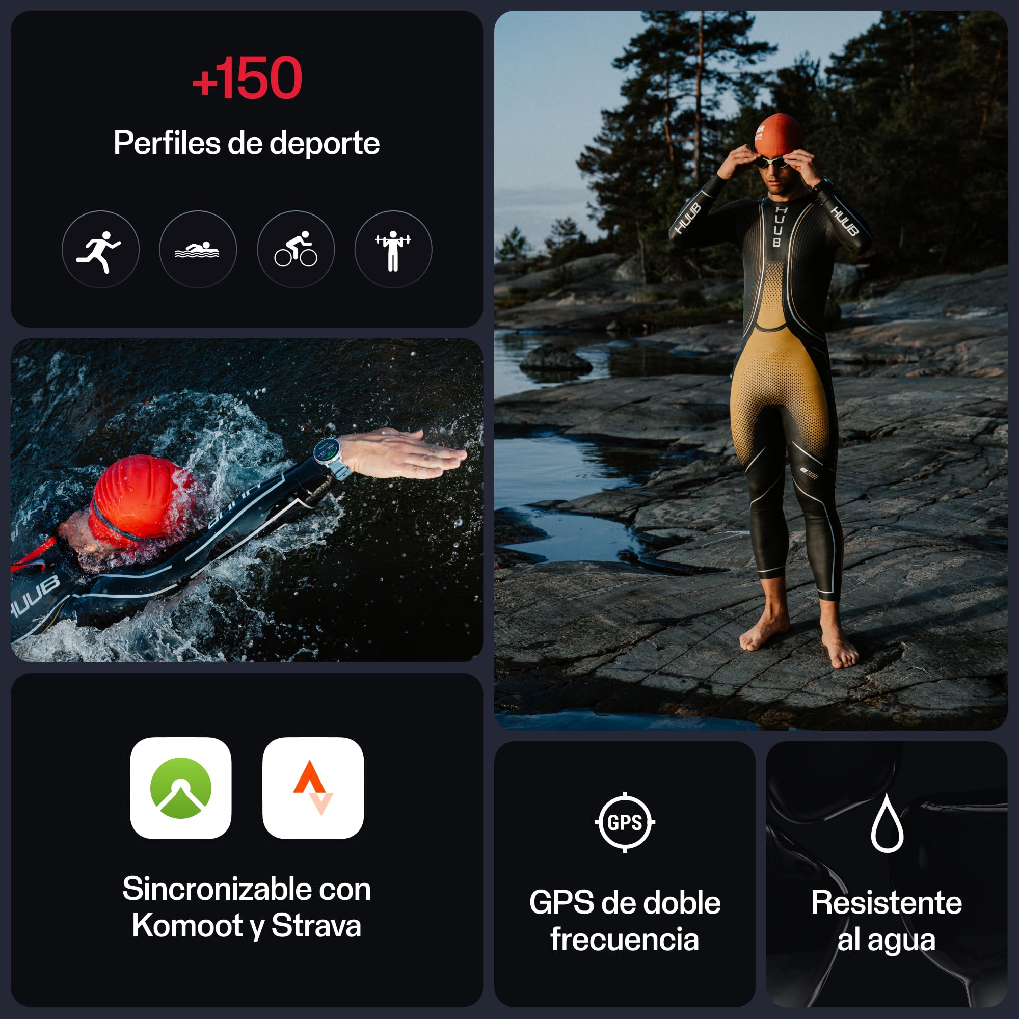 Polar Vantage V3 Reloj deportivo GPS Monitor frecuencia cardíaca batería ampliada mapas offline running triatlón