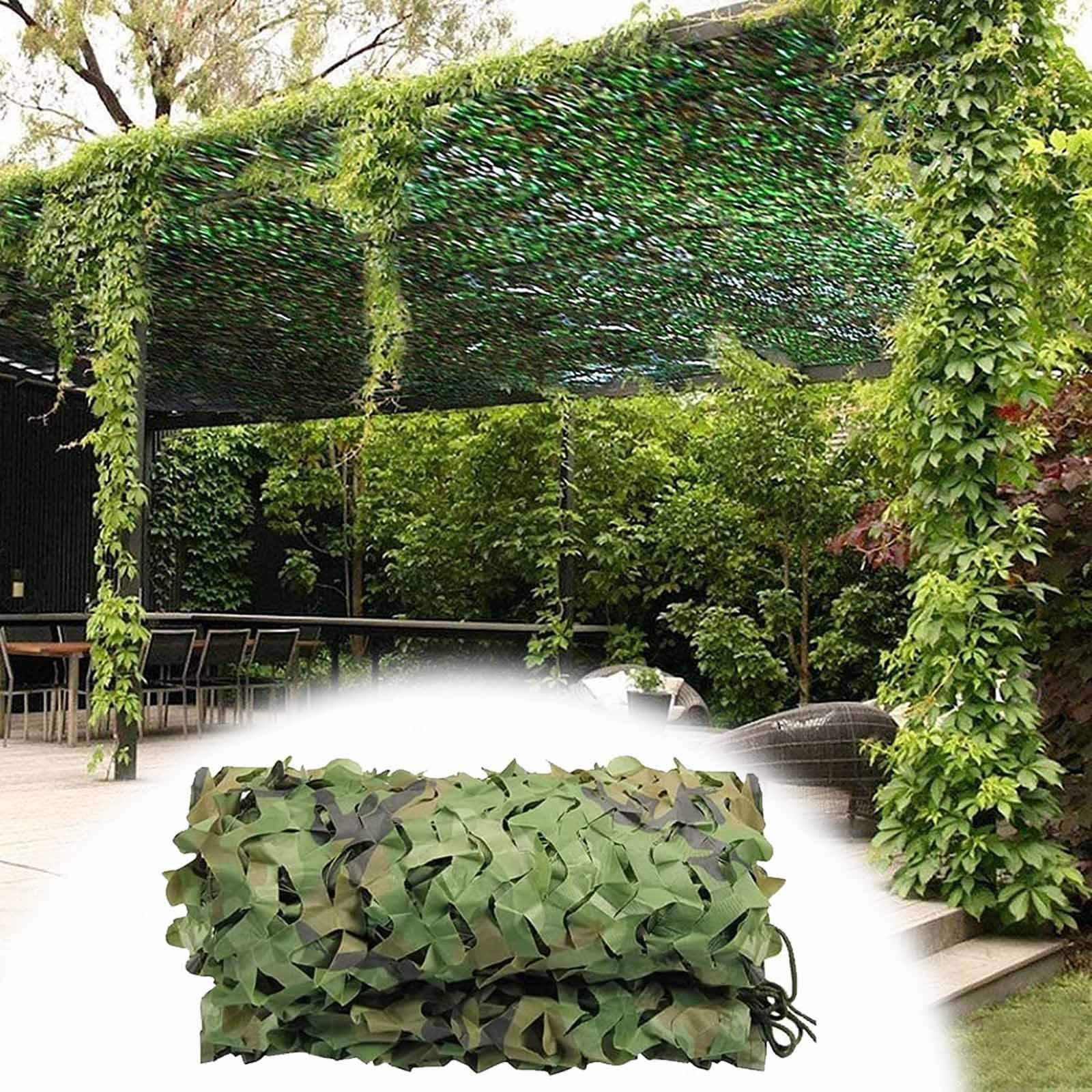 Tarnnetz Bundeswehr,Sonnenschutz Tarnung Netz Für Garten 2×3m 3×3m 3×4m 4×4m 4×5m 4×6m 6×6m,Waldlandschaft Camouflage Netz,Tarnnetz Sichtschutz,Für Camping Jagd Dekoration,Jungle-5x10m(16.4*32.8ft)