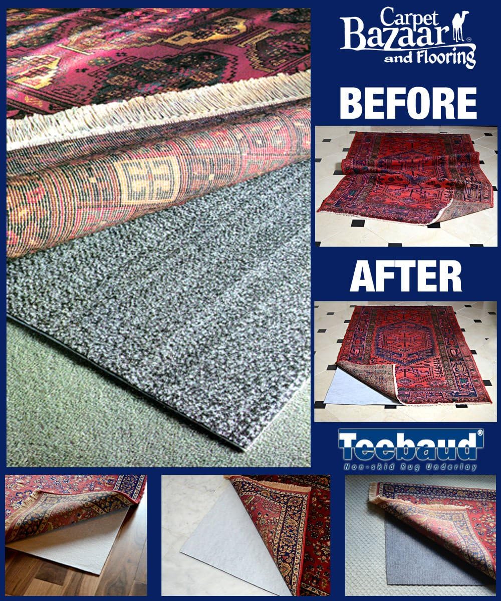 2' x 8' Teebaud NonSkid Reversible Rug Pad for Rugs on