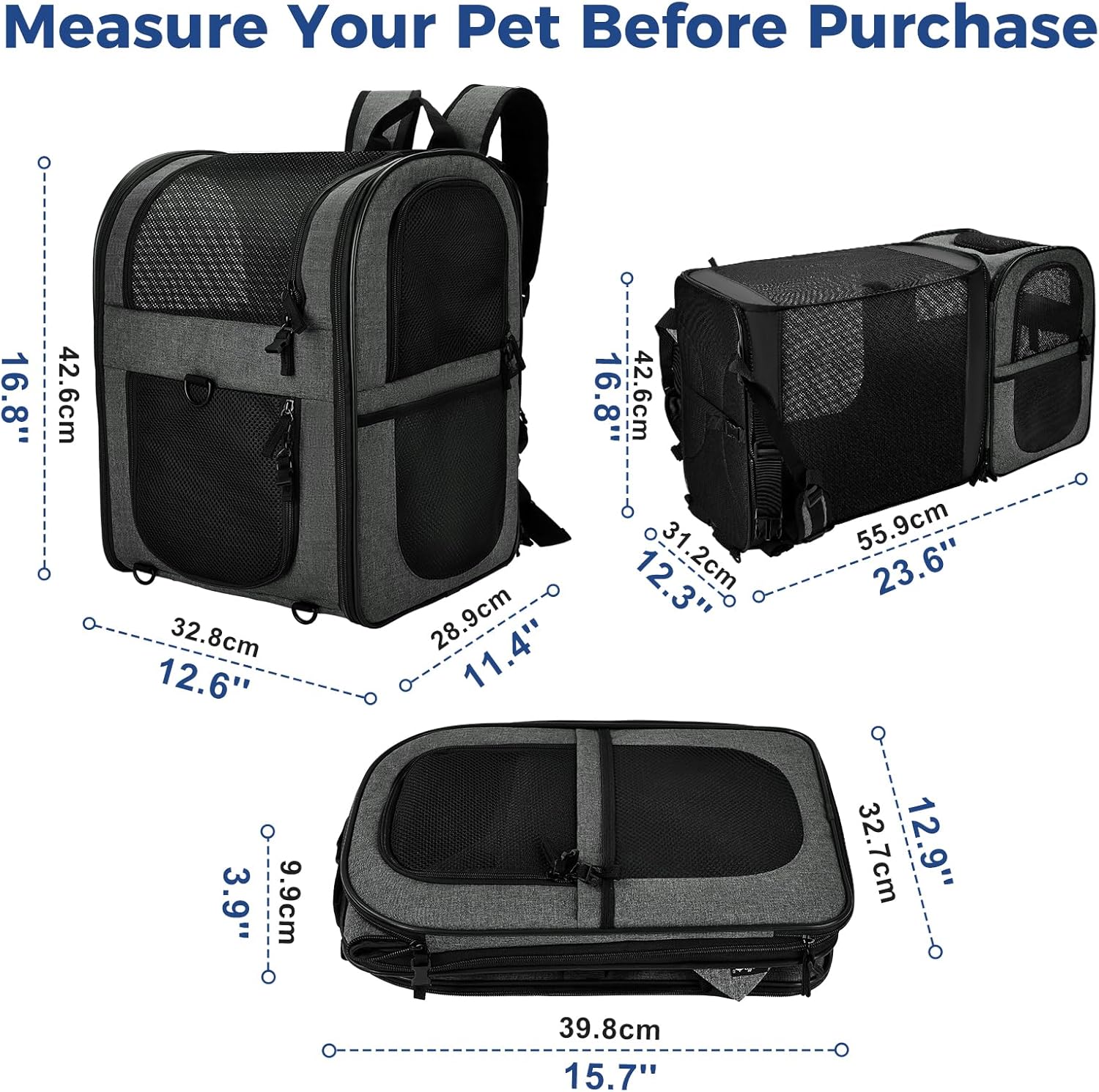 Apollo Walker Expandable Pet Carrier Backpack for Cats & Dogs Apollo Walker Expandable Pet Carrier Backpack for Cats & Dogs