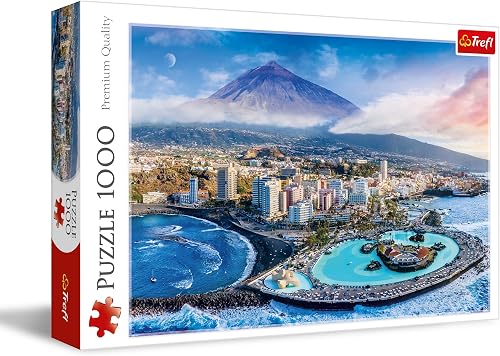 Trefl - Widok na Teneryfę, Hiszpania - Puzzle 1000 Elementów - Układanka DIY z Krajobrazem, Kreatywna Rozrywka, Zabawa, Puzzle Klasyczne dla Dorosłych i Dzieci od 12 lat