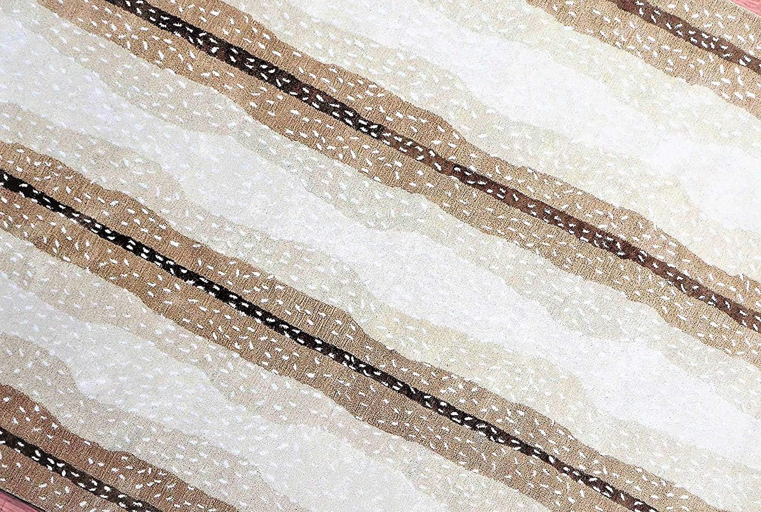 Antelope Wool Rug Beige Gray Contemporary Oriental Woolen Hand Tufted (3' x 5', Antelope Beige)
