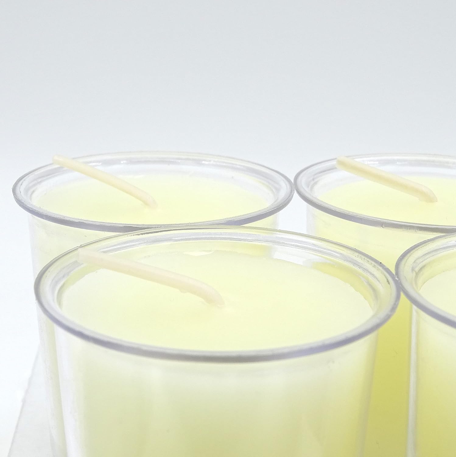 100% Pure Beeswax 15-Hour Votives Ivory Candles in Cup, Organic Hand Made (Set of 12)