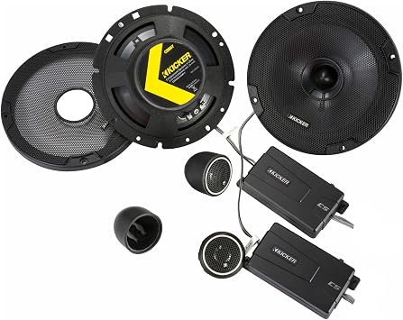 KICKER 46CSS674 CS-Series CSS67 6.75-Inch ( 165mm ) نظام مكون مع مكبرات صوت .75 بوصة ، 4-Ohm ( زوج )