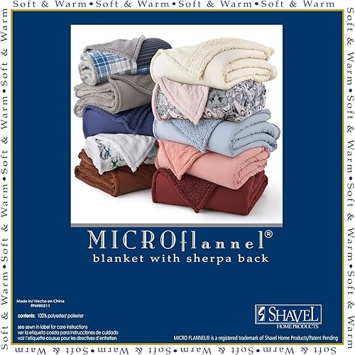 Miniatura 3 de Shavel Home Products Manta Sherpa sólida de microfranela, individual, color gris