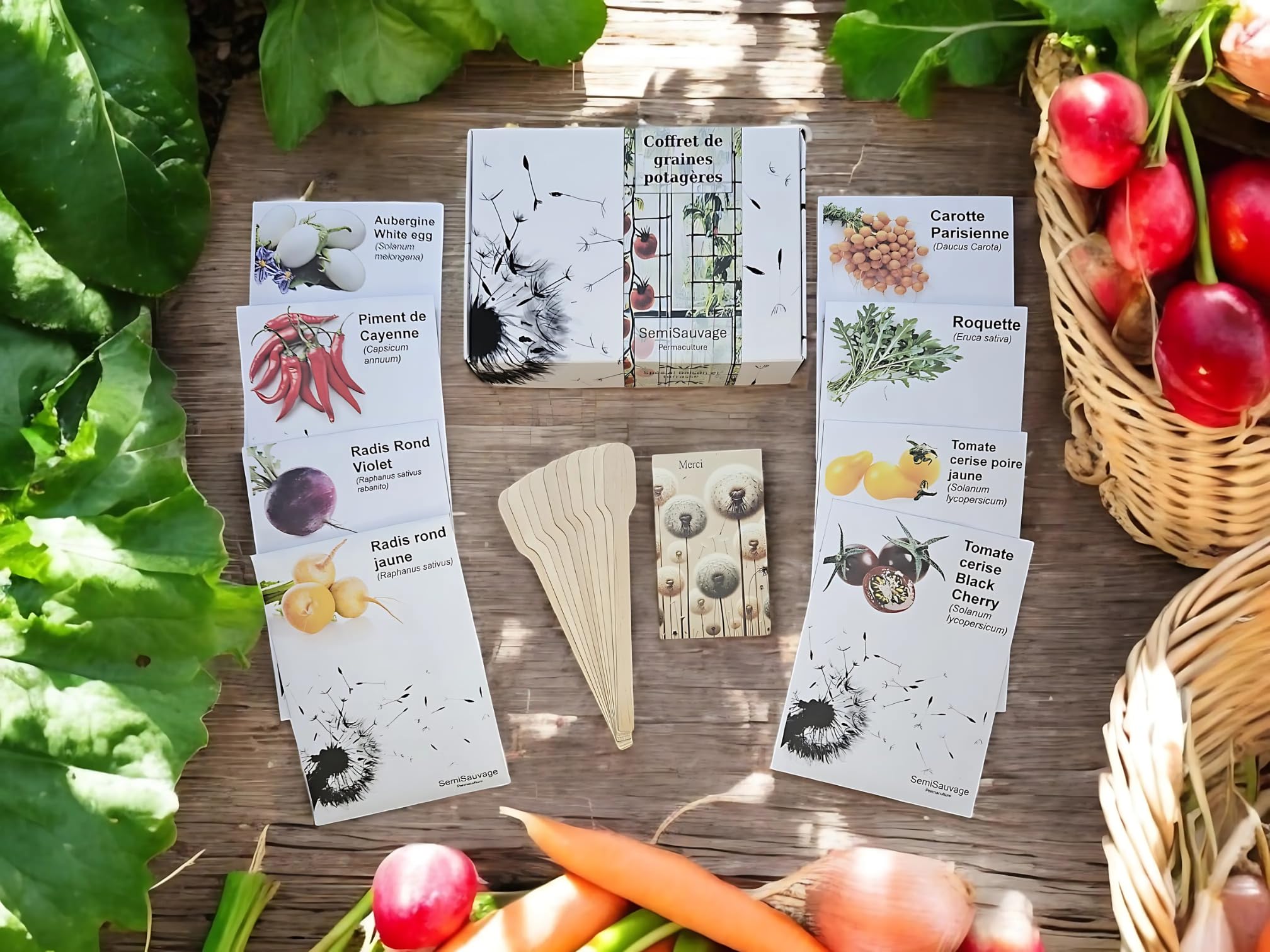 Coffret de Graines - Spécial Balcon & Terrasse - SemiSauvage Permaculture