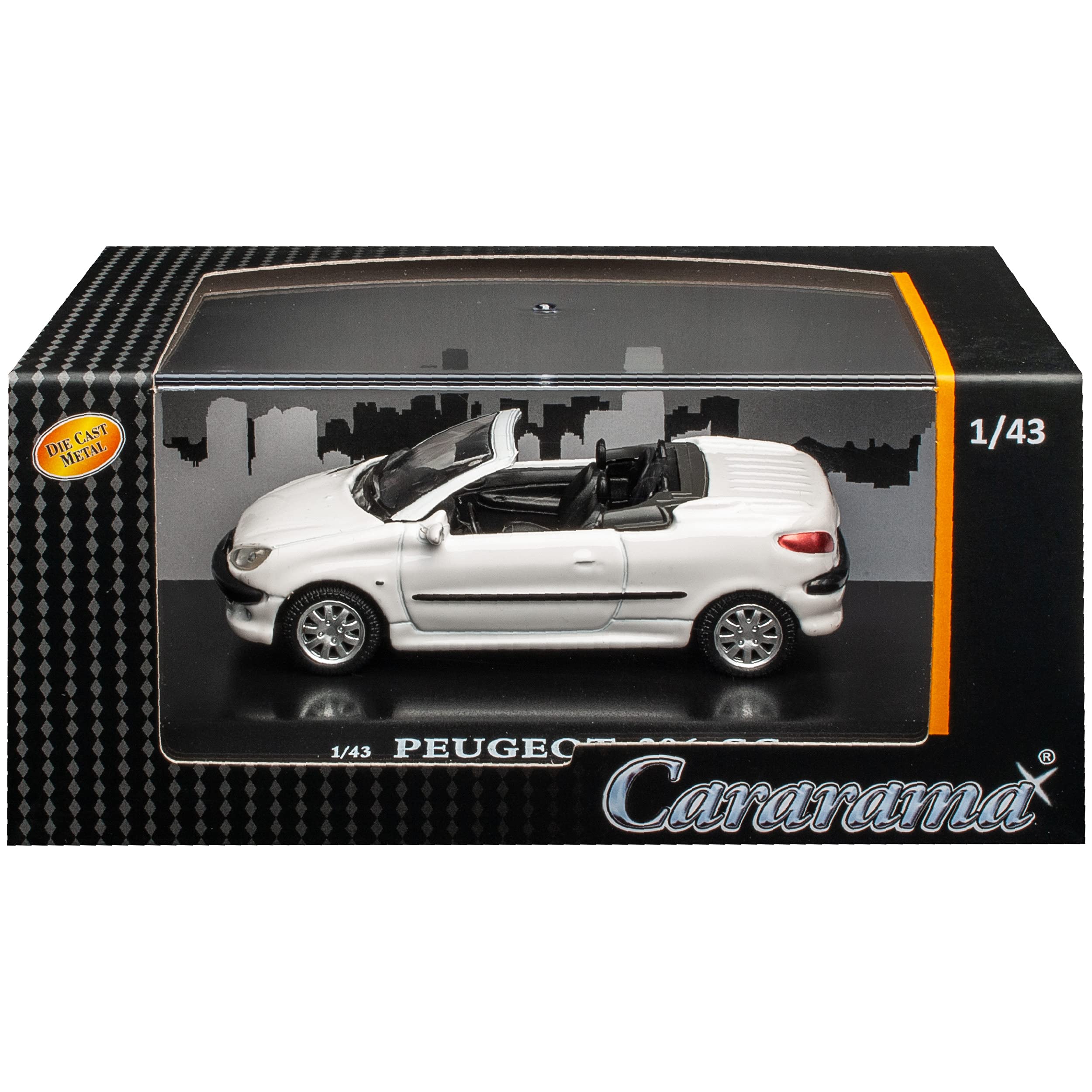 Peugeot Cabriolet Peugeot 206 CC CARARAMA 1/43 Miniature Blanche