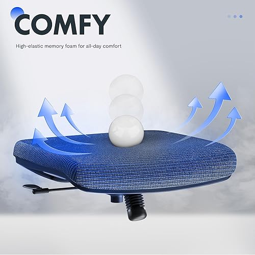 Miniatura 4 de FLEXISPOT Silla de oficina ergonómica clásica con respaldo alto, silla giratoria para computadora, sillas de escritorio ejecutivas, con soporte