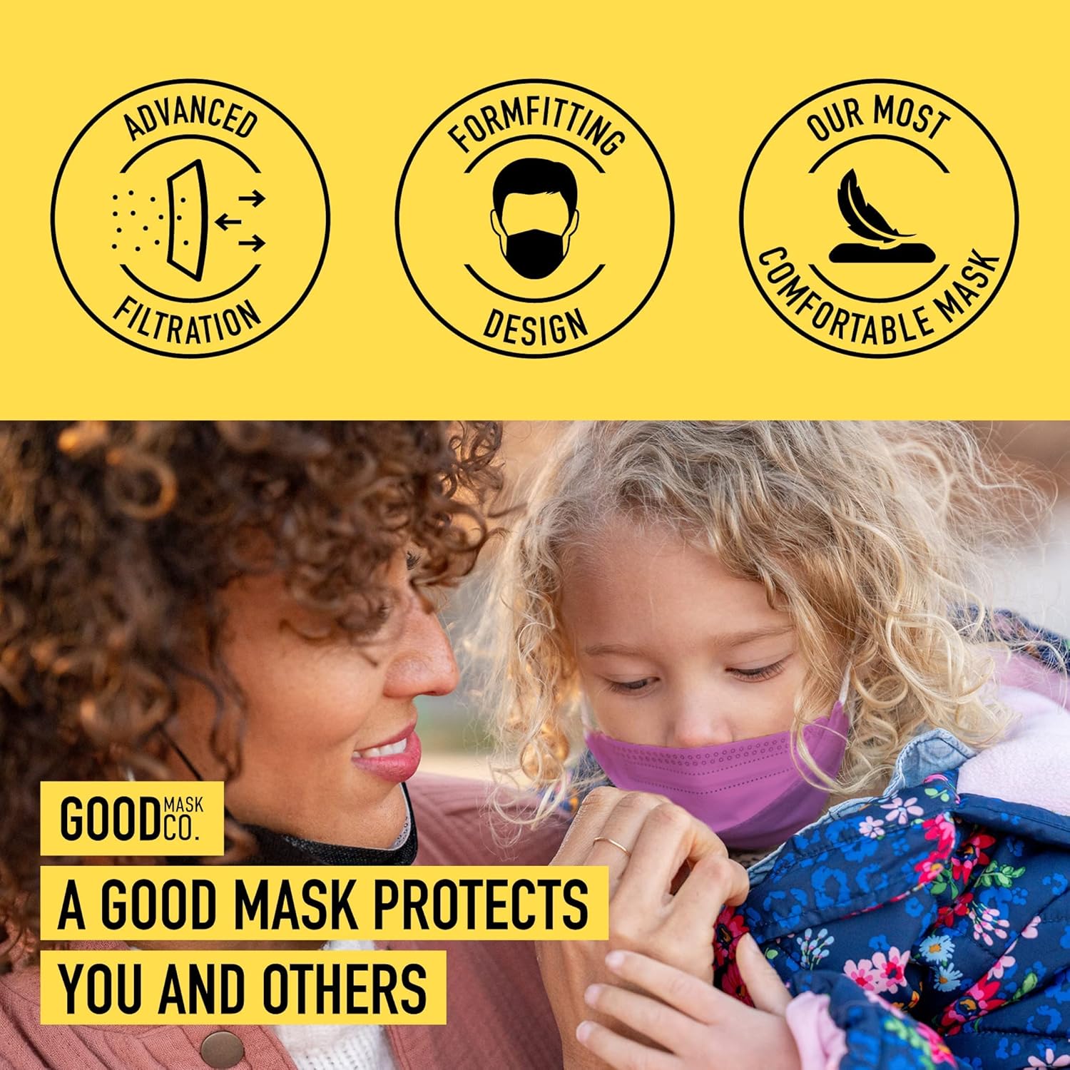 Good Mask Co. Good Comfort KN95 Face Mask, Disposable KN95 Face Mask, Folding, Comfortable Face Masks, Bulk Face Masks - Image 7