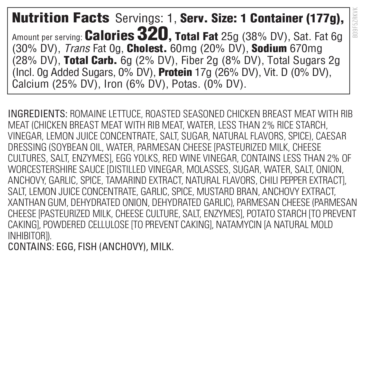 Fresh Brand - Caesar Salad with Chicken, 6.25 oz