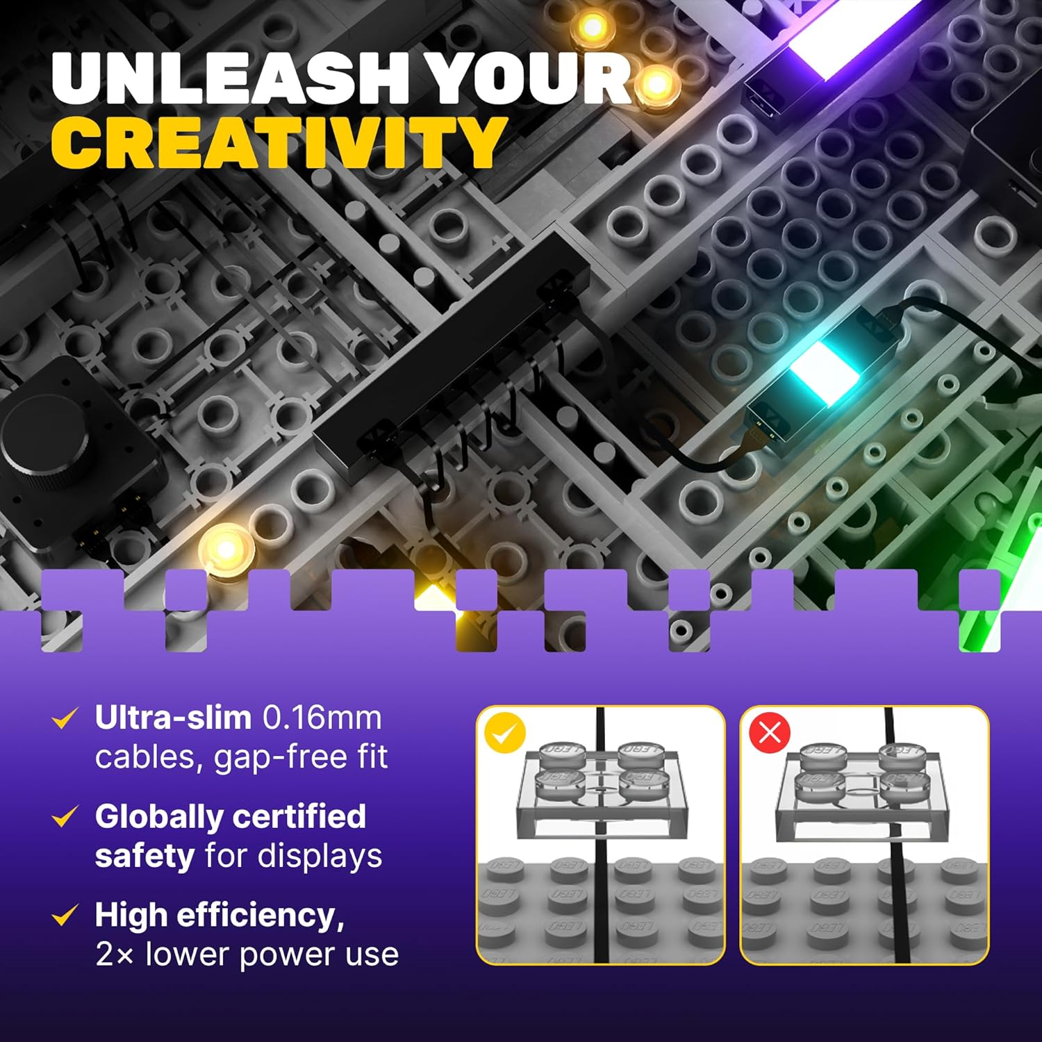 Light My Bricks Light Kit for Lego Jaws #21350 |LED Lighting Kit Compatible with Jaws Lego Set| Adds Realistic Ambience to Your Boat Display (Set Not Included)