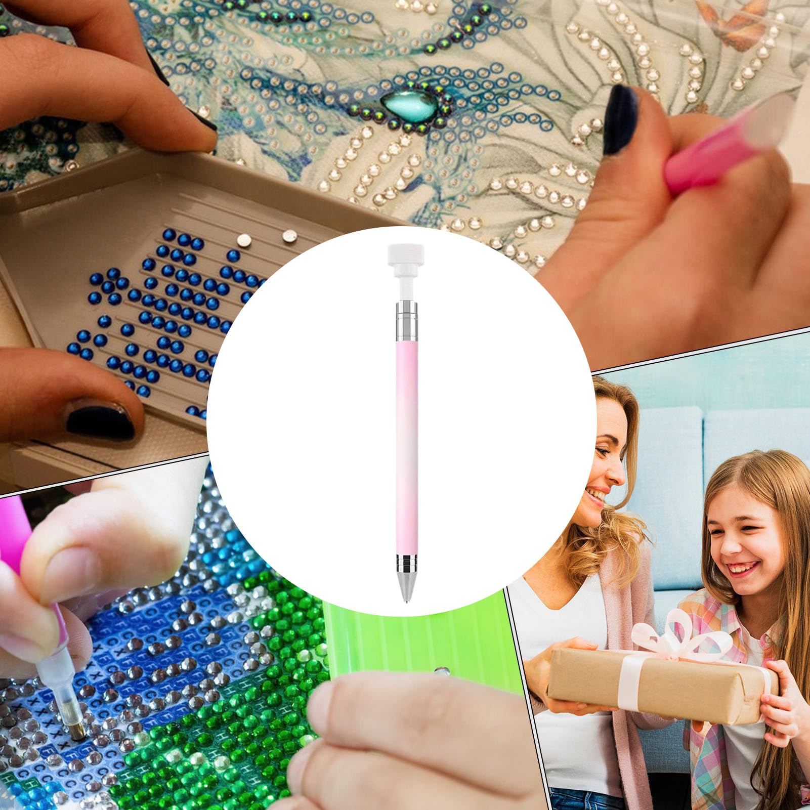 Utensile Per La Presa Di Pietre Strass | per Decorazione Unghie con Design a Puntini - Penna Per Decorazione Unghie Artistica Per Strass - per Manicure Fai da Te Incastonamento di Gioielli e