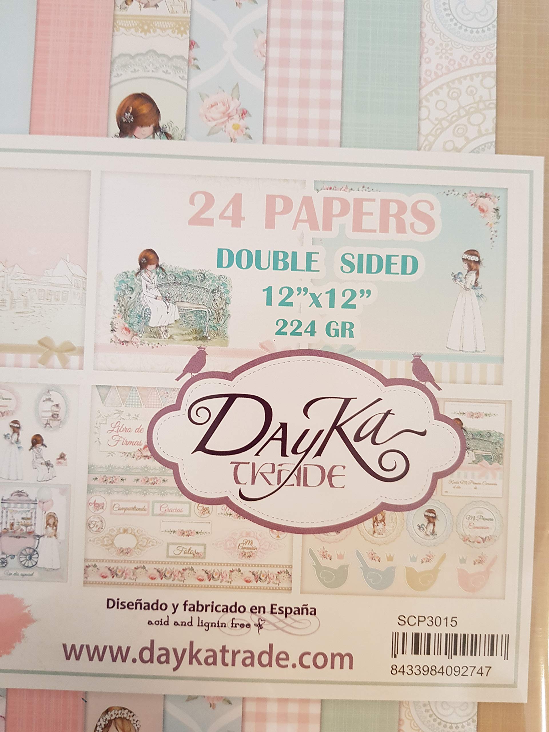 DAYKA TRADE PAPEL SCRAP COMUNION NIu00d1A 2021 20+2 30x30 CM Miravia