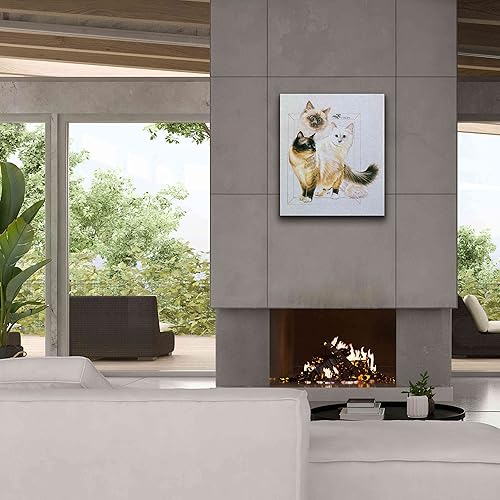 Vista 28 de Epic Graffiti 'Birman' by Barbara Keith, Canvas Wall Art, 40"x54