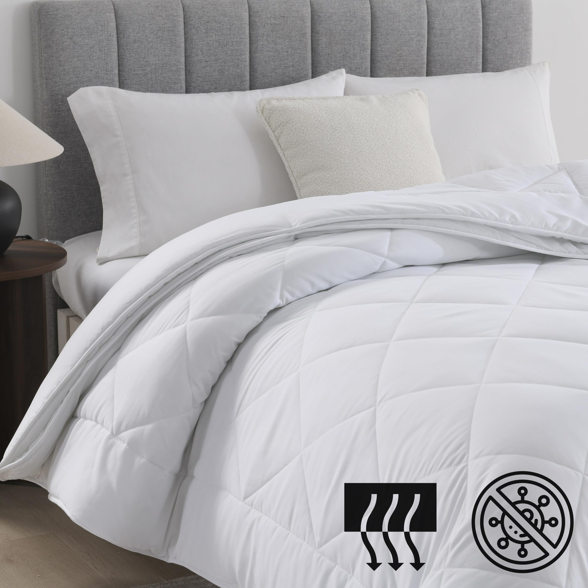 DALINA Textil - Edredón de Fibra Duo 4 Estaciones 170 + 260 gr -Edredón Relleno Nórdico Cama 150, 240 x 220 cm- Suave, Transpirable, 100% Poliester