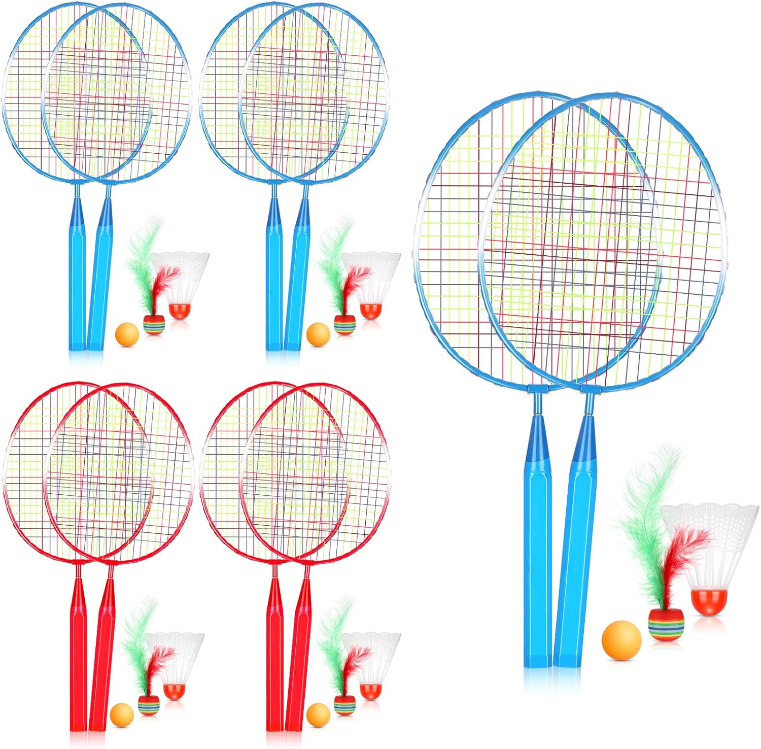 Leitee 5 Pairs Badminton Racket for Children Kids