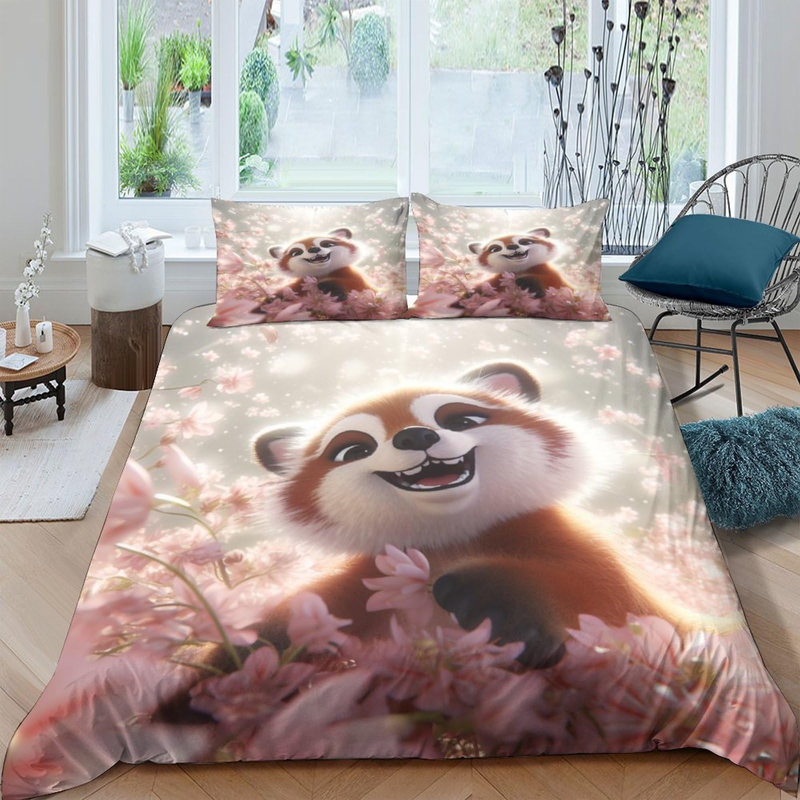 Parure de lit facile d'entretien en microfibre thermorégulatrice pour adulte