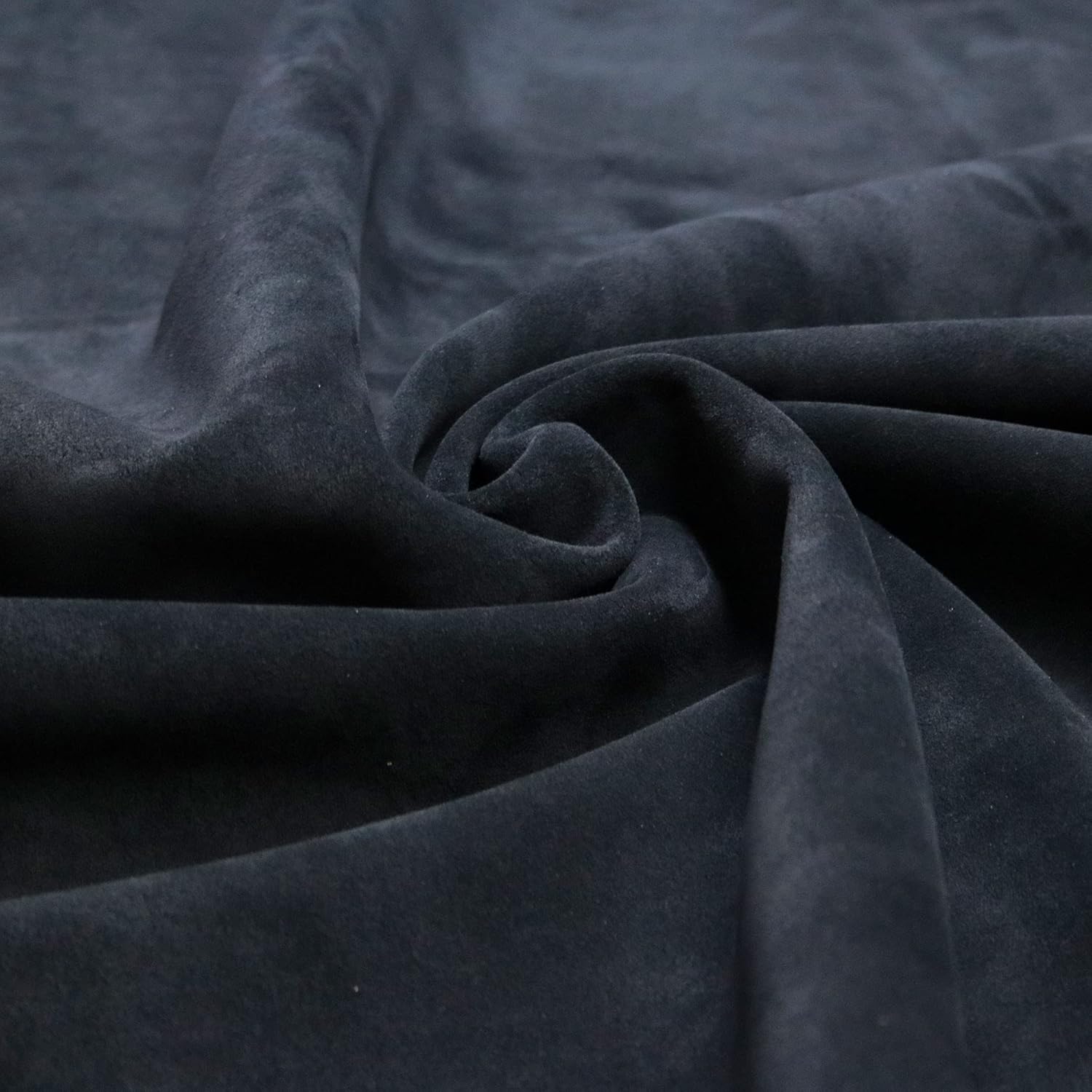 Hand & Leather Craft 3/4 oz. Suede Leather Cowhide. Best for Moccasins, Leathercraft, Bag Linings, Approns, Saddle Parts. (Navy, 4-6 Sqft)