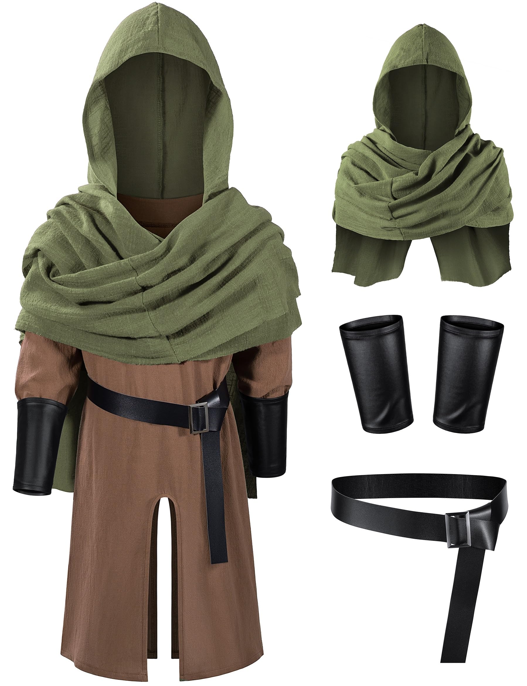 TOKYO REVENGERS Kids Medieval Renaissance Pirate Costume Knight Cosplay Outfit LARP Costume Accessories Set