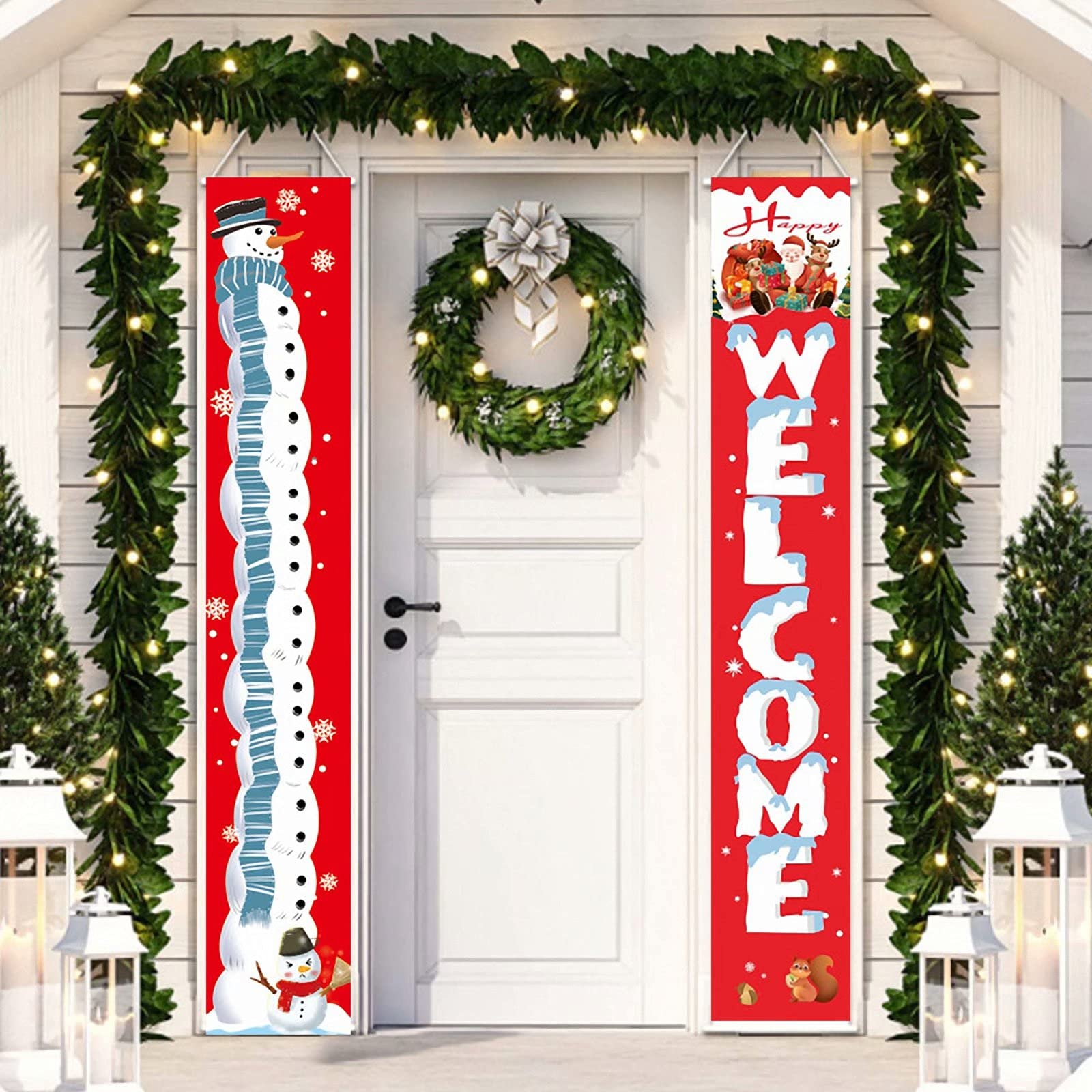 Decorazioni Natalizie per Porta, Decorazioni Natalizie per La Copertura