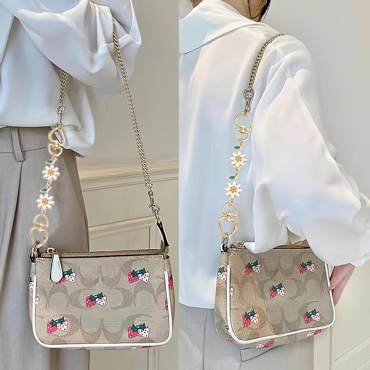 Women Purse Strap Extender Chain for Handbags - Exquisite Replacement Chain Strap - Image 4