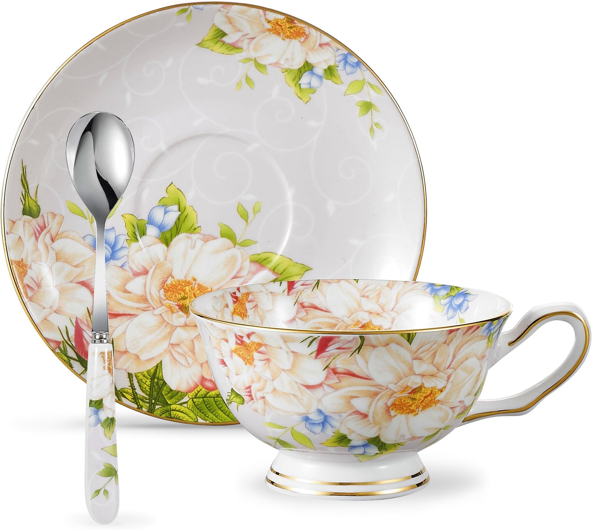 Set Tazza E Piattino ASA - Porcellana - Made In Italy - Design Elegante