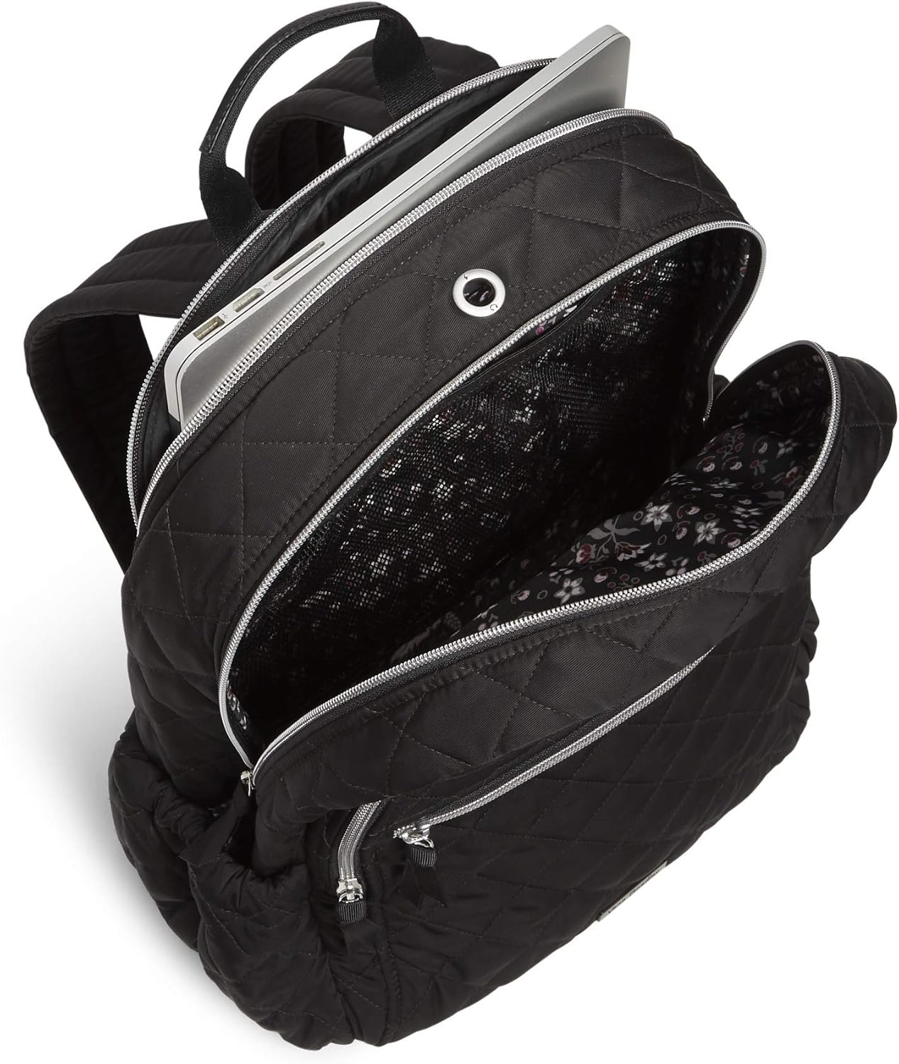 Vera Bradley Women's Performance Twill Campus Backpack, Black, One Size - Image 3
