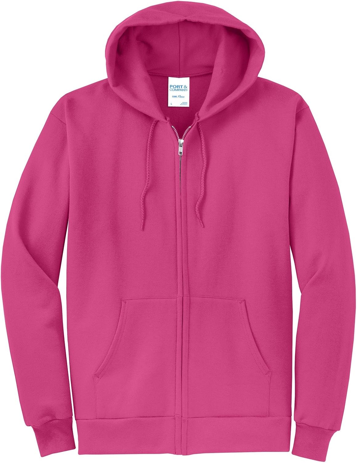Port & Company - Core Fleece Full-Zip Hooded Sweatshirt 2XL Sangria