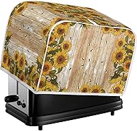 Vista 174 de Marbling Butterfly Print 2 Slice Toaster Dust Cover, Kitchen Small Appliance, Anti Dust and Fingerprint Bread Machine Cover