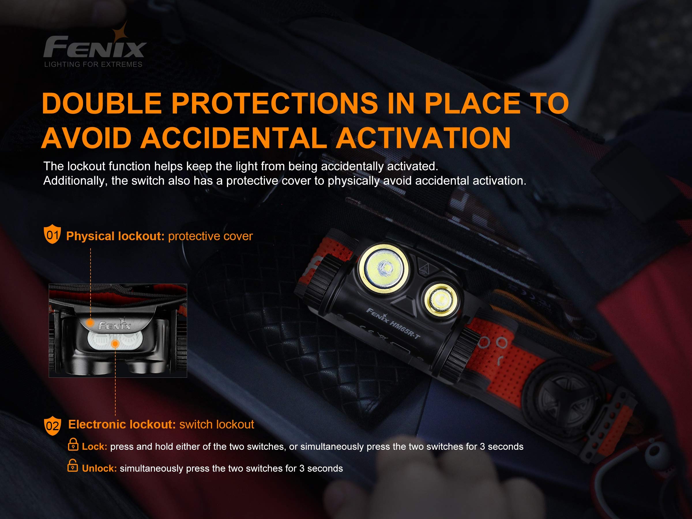 FENIX Lampe frontale HM65R-T