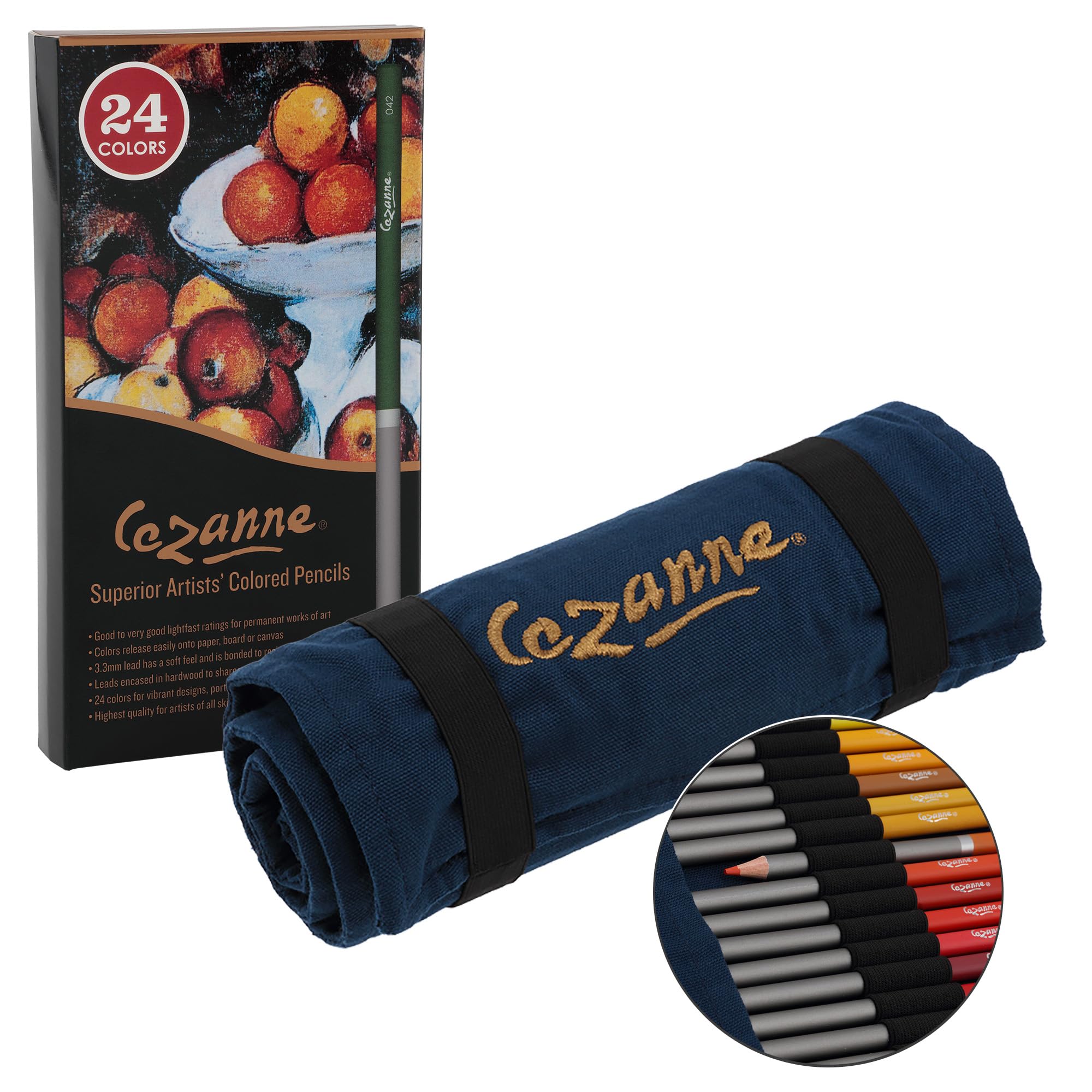 Amazon.com: Cezanne Set of 24 Professional Colored Pencils with