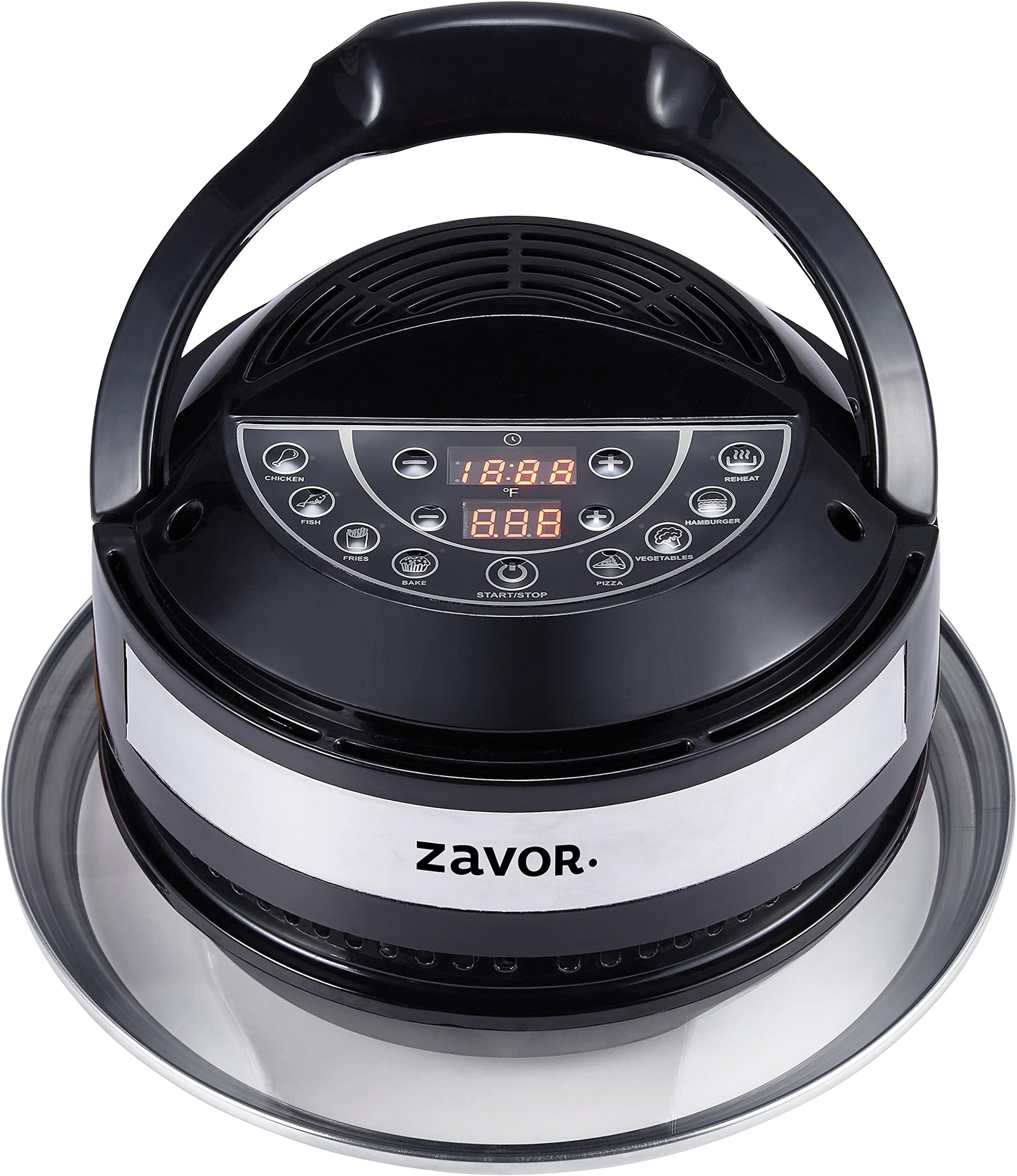 Zavor 8 in 1 Air Fryer Lid for 6Qt & 8Qt Stovetop Pressure Cookers, Multicookers, Instant & Stock Pots | with Accessories: Stainless Steel Frying Basket, Silicone Mat, Cooking Tongs & Recipe eBook