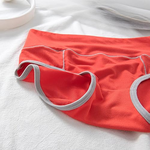 Miniatura 7 de HDPPNQ Ropa interior para mujer, paquete de 6 unidades, ropa interior de algodón elástico de cintura alta, suaves y transpirables