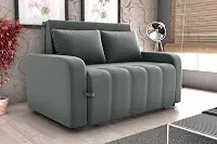 Sofa Cama Amora New 3 Lugares Suede Veludo Cinza Aconchegante (Cinza)