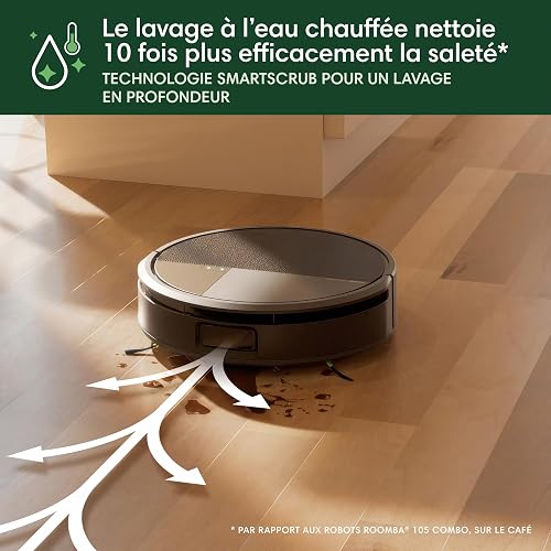iRobot Roomba Max 705 Combo Robot Vacuum & Mop + AutoWash Dock – Extending self-cleaning Roller Mop, Retractable Cover, Dual Brushes, Self-empties, Heat-Washes & Dries, Avoids Obstacles, LiDAR - 8