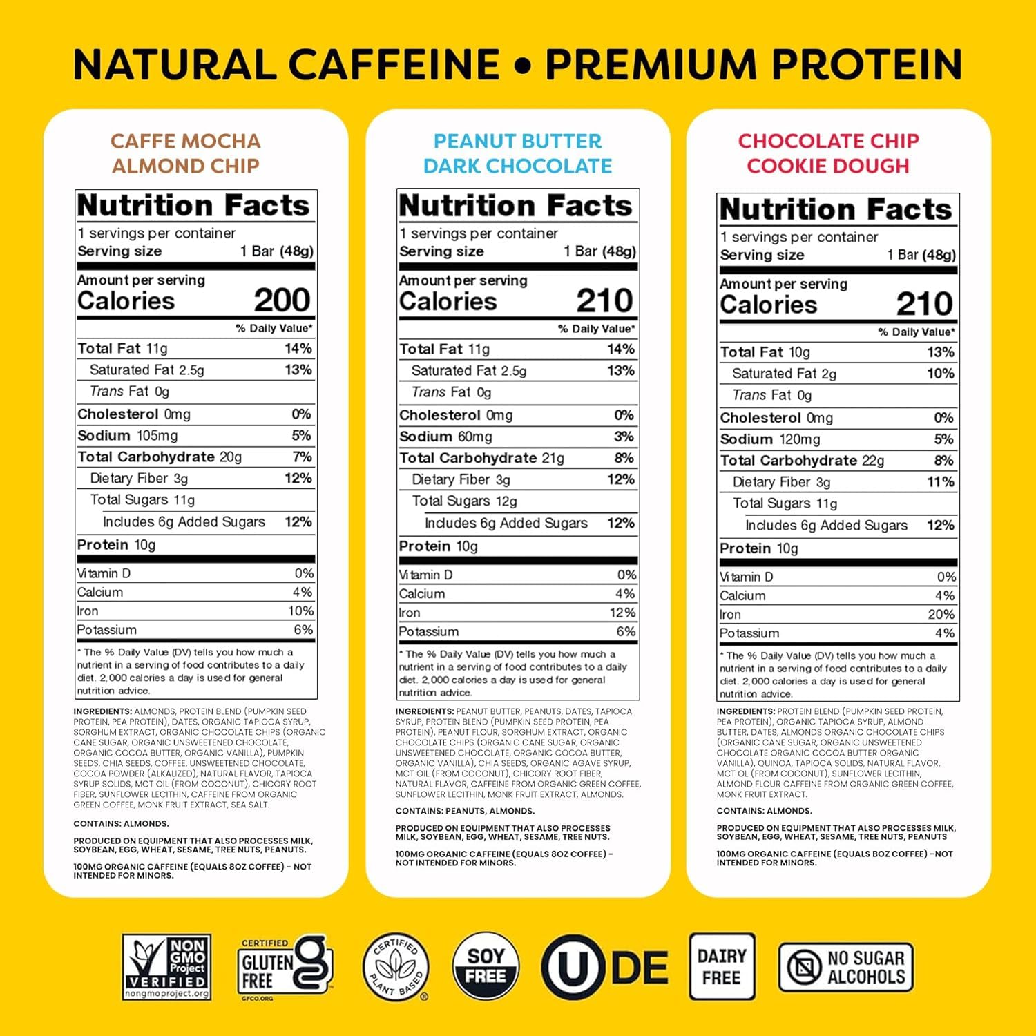 QES Energy Bars, Chocolate Fix 12-Pack, Caffeine, 10g Protein, Gluten Free — Amazon image 2