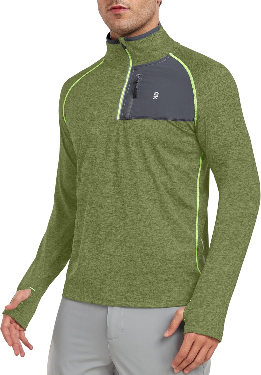 Little Donkey Andy Men's Long Sleeve Quick Dry Lightweight Running Exercise Sports T-Shirt Top