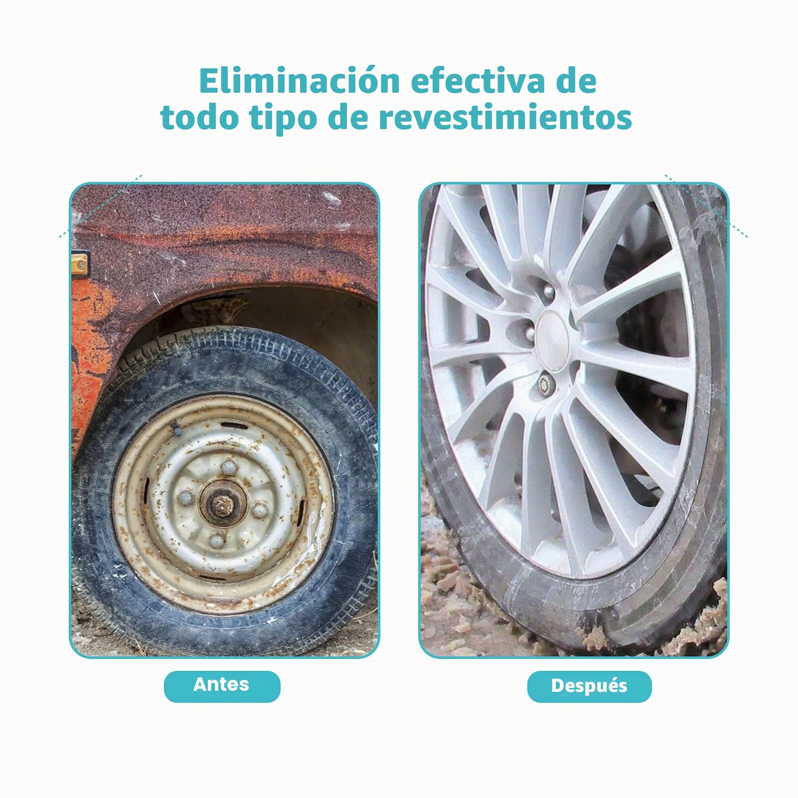 Cocoarm Pistola de Agujas Neumática Desoxidante, 19 Agujas, Removedor de Óxido, 340 mm, 3000 Pulsaciones por Minuto, Mango Ergonómico