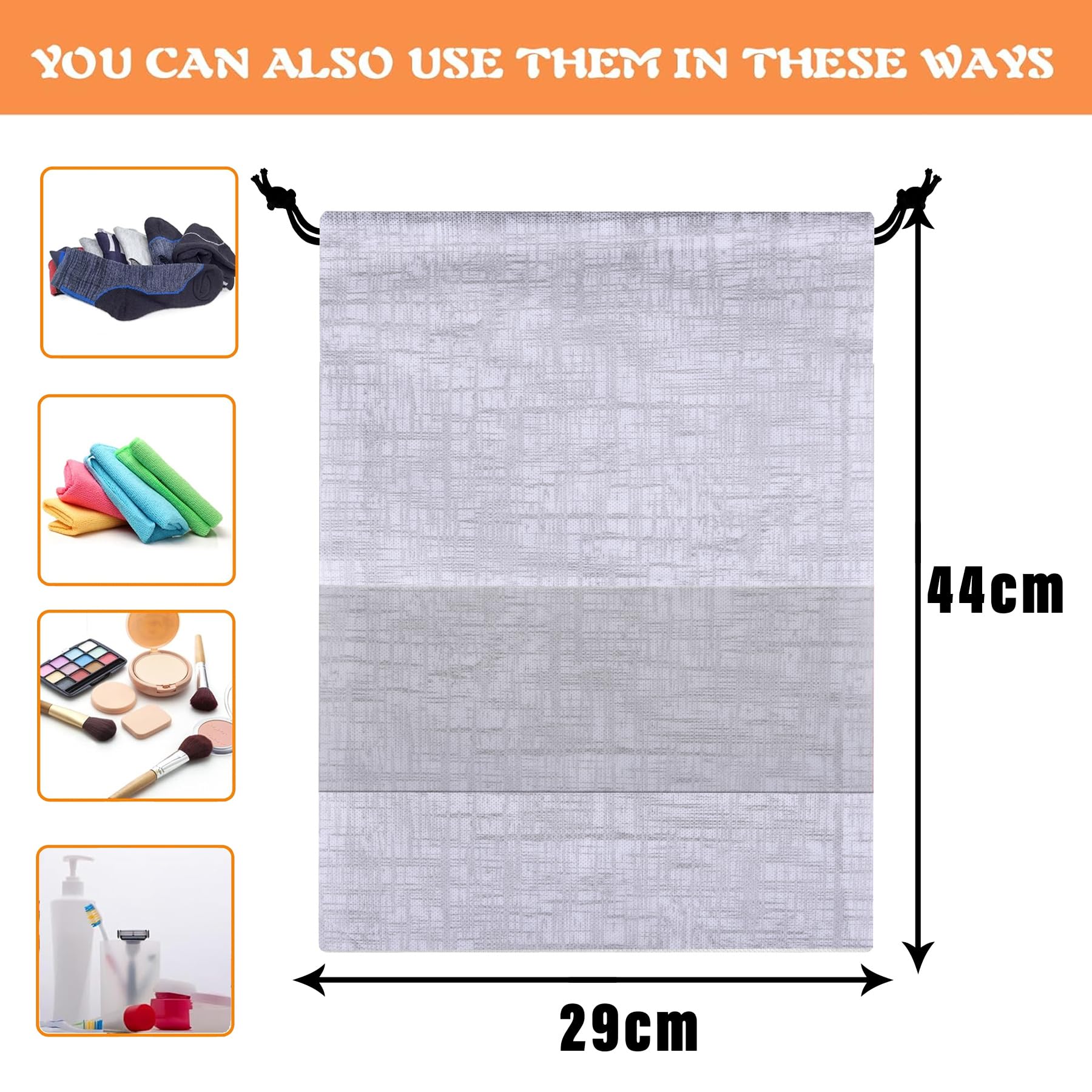 Kuber Industries Bolsas para zapatos | Bolsas de zapatos para viajes | Bolsas de almacenamiento de zapatos con cordón | Juego de organizadores de almacenamiento | Funda para zapatos con ventana