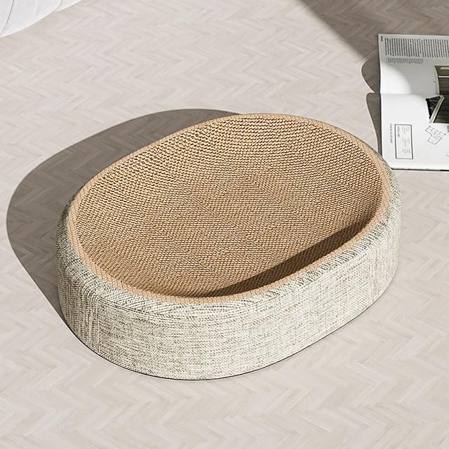 Foto 4 de 8 de Oxxggkao Poste ergonómico para gatos con forma cóncava para diferentes posturas de sueño