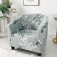 Vista 2 de NILUOH Funda para silla de club, funda para silla de bañera, fundas elásticas para sillón, funda de sofá, protector de muebles para sala de estar 16