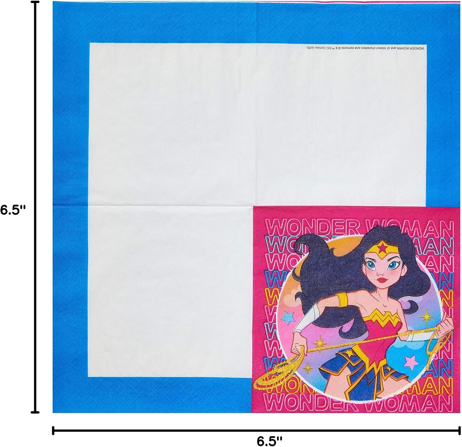 American Greetings Wonder Woman Party Supplies, Lunch Napkins (50-Count)