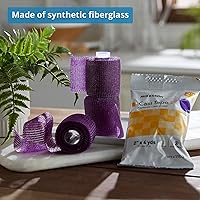 Vista 2 de McKesson Cinta fundida, fibra de vidrio, morado, 2 pulgadas x 4 yardas, 1 unidad, 10 paquetes, 10 en total